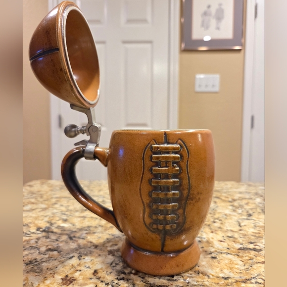 Gerz Vintage Original Football Shaped Beer Stein Mug W Germany 7 In - Picture 8 of 13